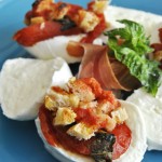 La caprese a modo mio: </br>Mozzarella e pomodori gratinati al forno